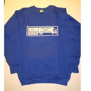 Vintage New York Ford Truck Club Sweatshirt  (Large)